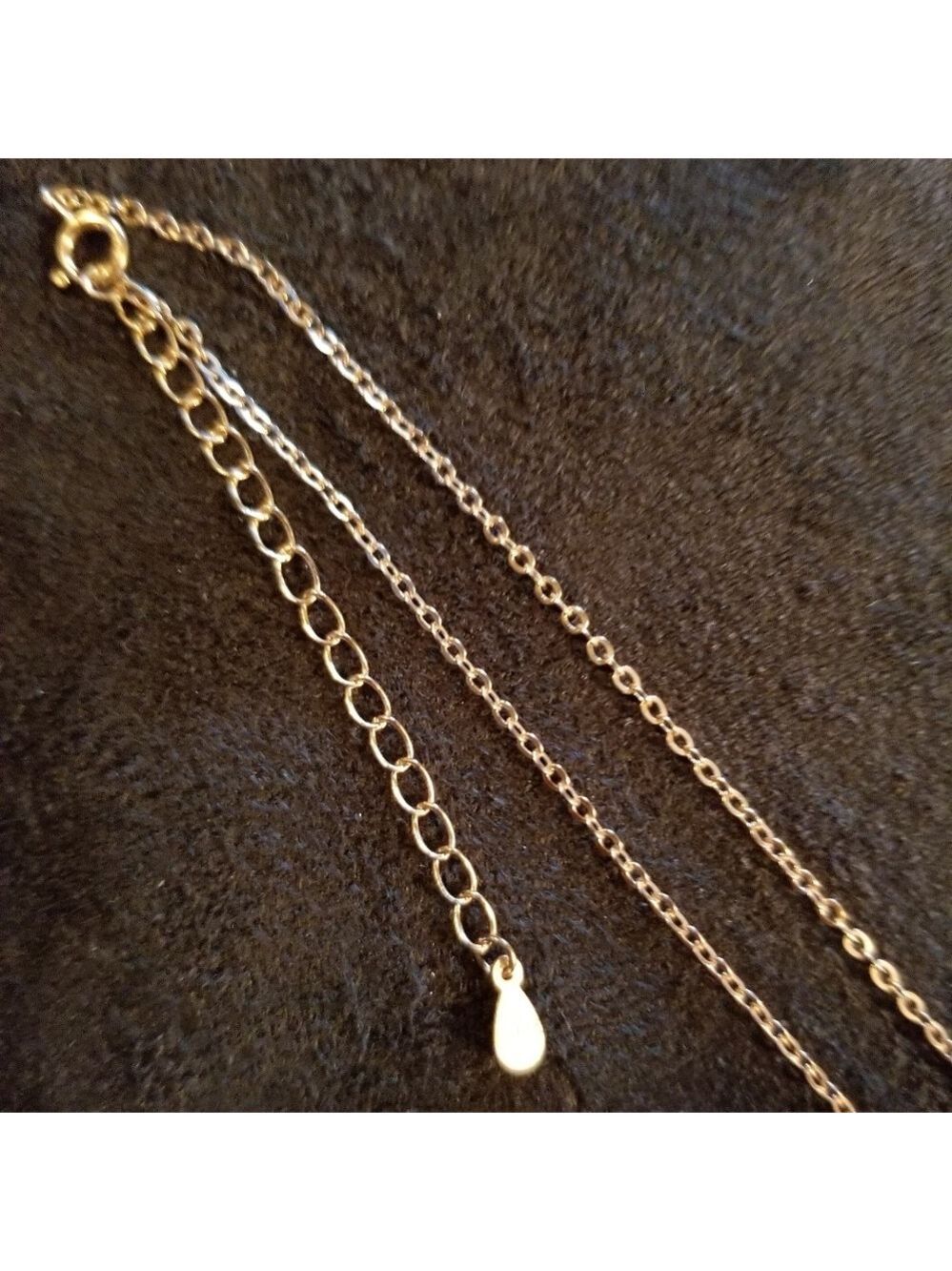 Dangling Hearts 18" Rose Gold Plated Necklace - Picture 7 of 8